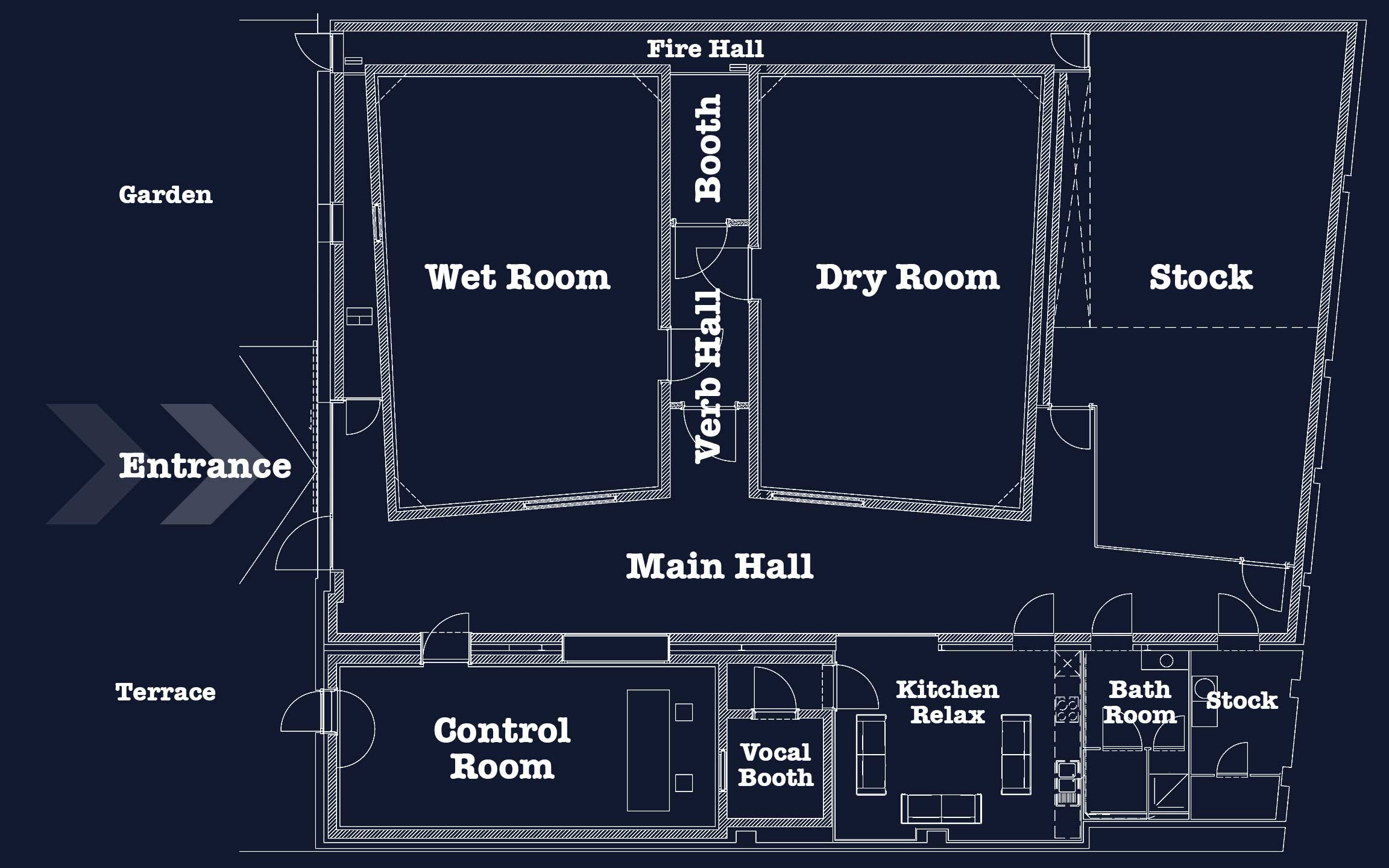 Number Nine Studios - Plan